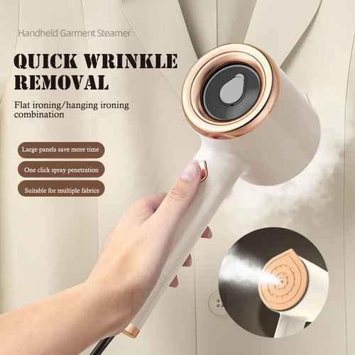 Mini Portable Clothes Steamer Iron – Fast Wrinkle Remover for Travel & Home